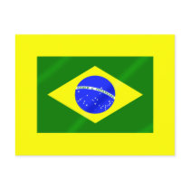 Brazilian flag of Brazil gifts and tees Postcards