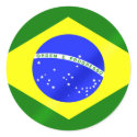 Brazilian flag of Brazil gifts and tees stickers