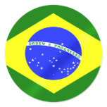 Brazilian flag of Brazil gifts and tees stickers