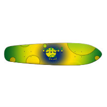 Brazilian Gifts : Hello / Ola + Smiley Face Skate Deck