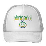 Brazilian Gifts Thank You / Obrigado + Smiley Face Hat