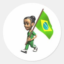 Brazilian Girl Sticker