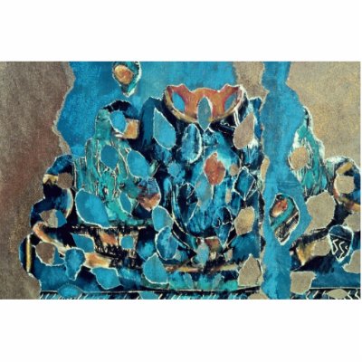 Brazilian interior waterfall, mixed media, collage cut outs by inspirelove