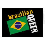 Brazilian Queen & Flag Greeting Cards