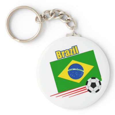 Brazilian Soccer Team Key Chain by worldwidesoccer