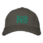BRB Distressed Basebal Cap - Customized Embroidered Hats