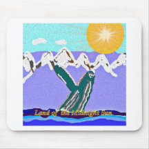 Breach to the Midnight sun Humpback Whale Mousepad