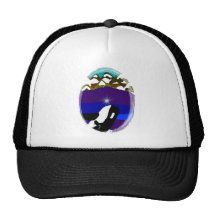 Breach to the Mountains Killer Whale Mesh Hat