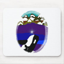 Breach to the Mountains Killer Whale Mousepad