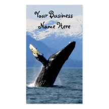 Breaching Humpback Business Card