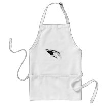 Breaching Humpback Whale Drawing Aprons