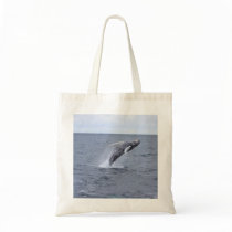 Breaching Humpback Whale tote bag