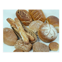 Bread assortment postcard