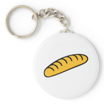 Bread baguette keychains