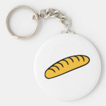 Bread baguette keychains
