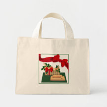 Bread Basket Christmas Tote Bag Gift Wrap