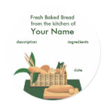 Bread Basket Product Label