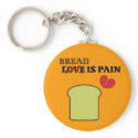 Bread Is Pain keychains