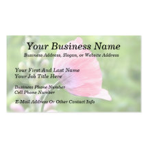 Breadseed Poppy Petals Business Card