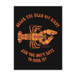 Break the Head Crawfish Postcard