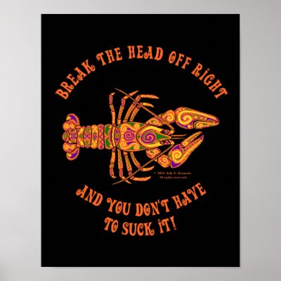 Break the Head Crawfish Print by aazari