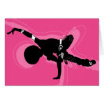 Breakdancer Silhouette Card