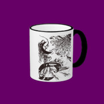 Breakfast above Moon mugs