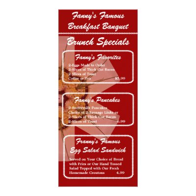 Breakfast Banquet Brunch Menu by SeeFoodPhotos
