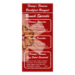 Breakfast Banquet Brunch Menu rack cards