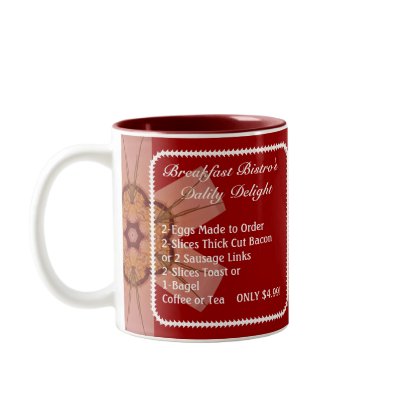 Breakfast Bistro Daily Delight Coffee Mugs by SeeFoodPhotos