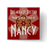 Breakfast Bistro Employee Badge buttons
