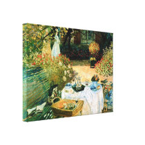 Breakfast by Claude Monet Canvas Print