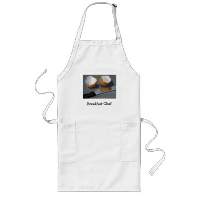 BREAKFAST CHEF: PAINTING, EGGS, KNIFE APRON by joyart