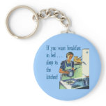 Breakfast In Bed Keychain