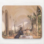 Breakfast in the Loggia by John Singer Sargent mousepads