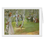 Breakfast in the Open by Carl Larsson Cards