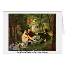 Breakfast In The Open By Edouard Manet cards
