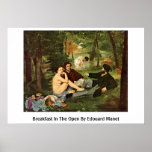 Breakfast In The Open By Edouard Manet Print