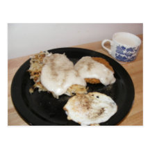 breakfast postcard