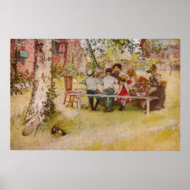 Breakfast Under the Big Birch by Carl Larsson Print