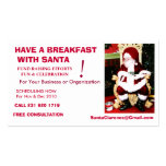 Breakfast With Santa Business Card business cards