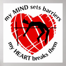 Breaking Barriers High Jumper Poster