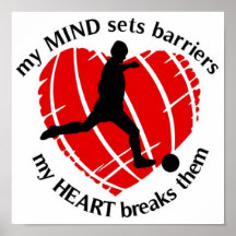 BREAKING BARRIERS SOCCER PLAYER POSTERS