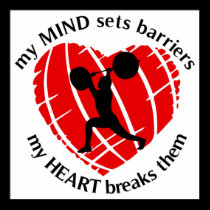 Breaking Barriers Weightlifting posters