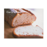 Breaking Bread Curry Chicken Recipe Card Post Card