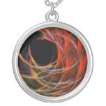 Breaking the Circle Abstract Silver Necklace