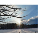 Breaking The Clouds On Winter Day photo sculptures
