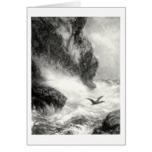 Breaking waves card