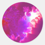 Breakthrough Fractal Round Stickers