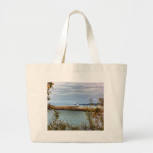 Breakwall Through the Trees Tote Bags